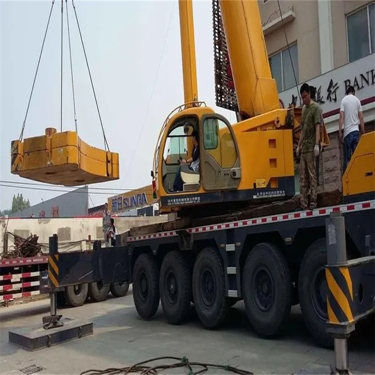 郏县当地吊车出租|机器吊装|75吨|工厂搬迁服务